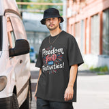 Freedom Vibes – Gift Tee for Him - Faded Black - T-Shirt