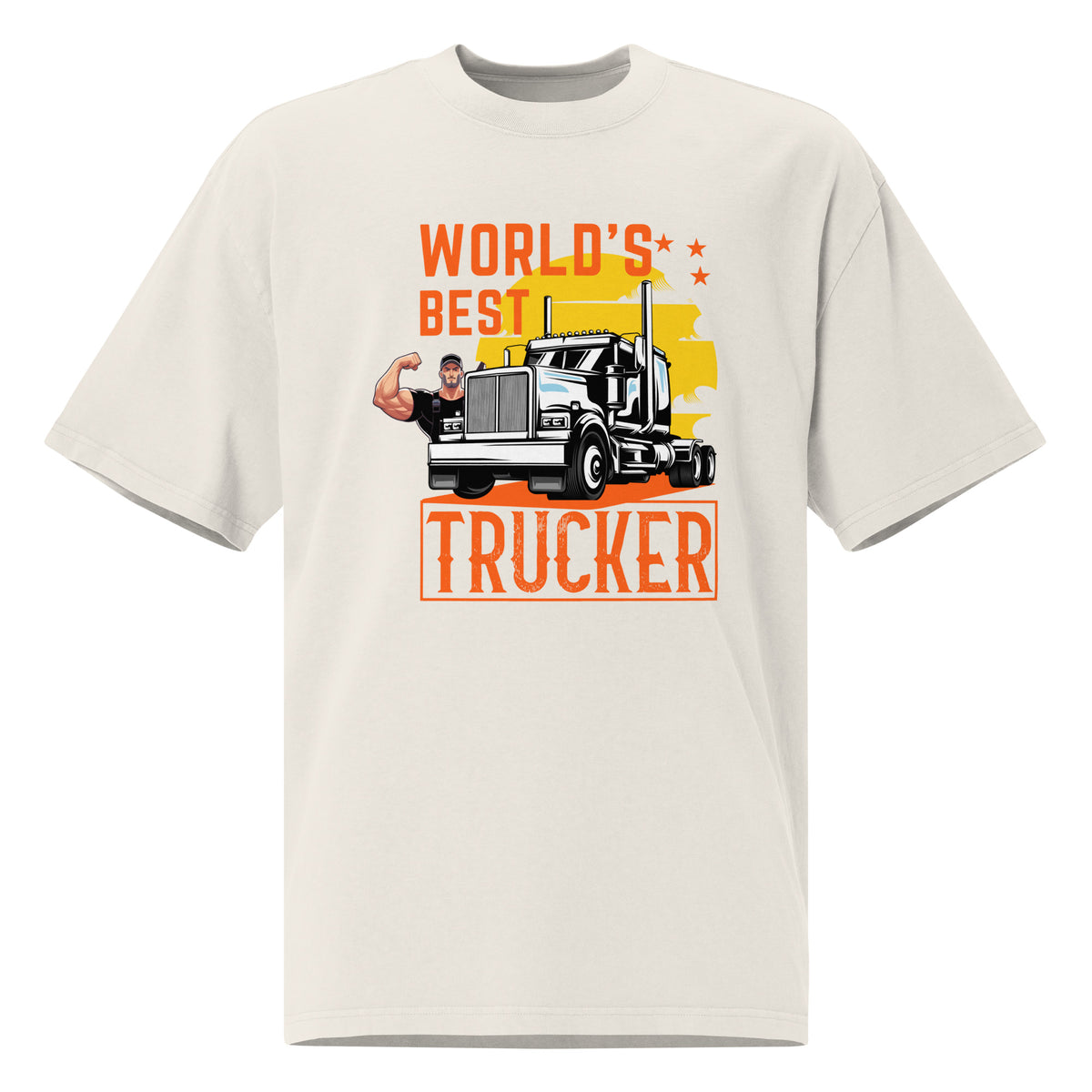 Ride with Pride - Celebrating the World's Best Trucker - Faded Bone - Print Material