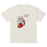 Blissful Vespa Ride - Embrace Nostalgia in Our Vintage Tee - - Crewneck T-shirts