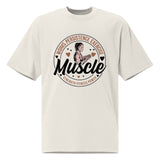 Muscle & Motivation - Fuel Your Workouts with our Strength & Style Tee - Faded Bone - T-shirts