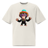 Happy Chimp - Fun and Festive T-Shirt - - T-shirts