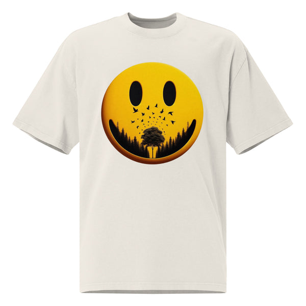 Eco Smiley - Forest and Birds Print - - T-shirts