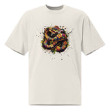 Snake in Bloom - Artistic Nature Tee - - T-shirts