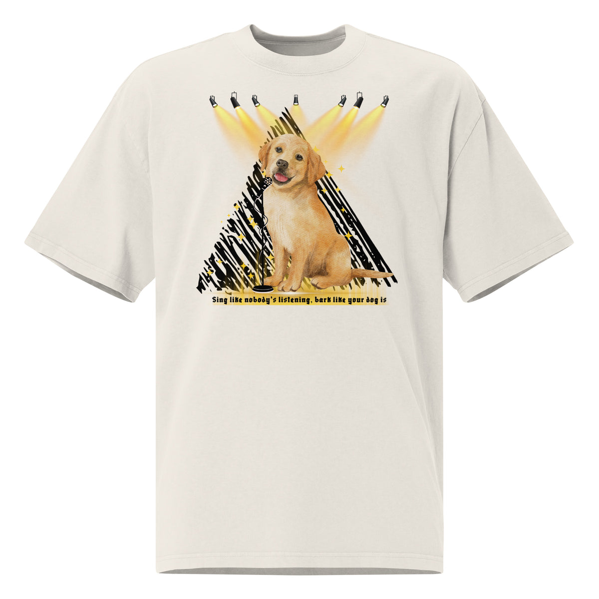 Sing & Bark - Golden Performance Tee - - T-shirts