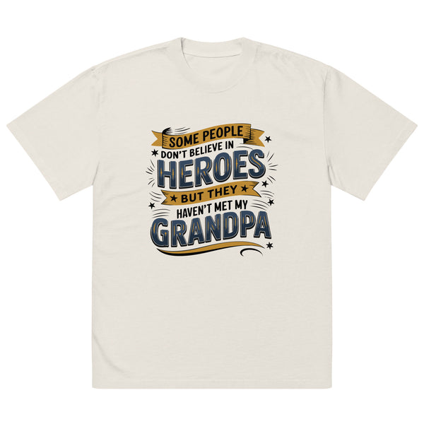 Grandpa: More Than a Hero – Vintage-Inspired Tee - Faded Bone - T-Shirt