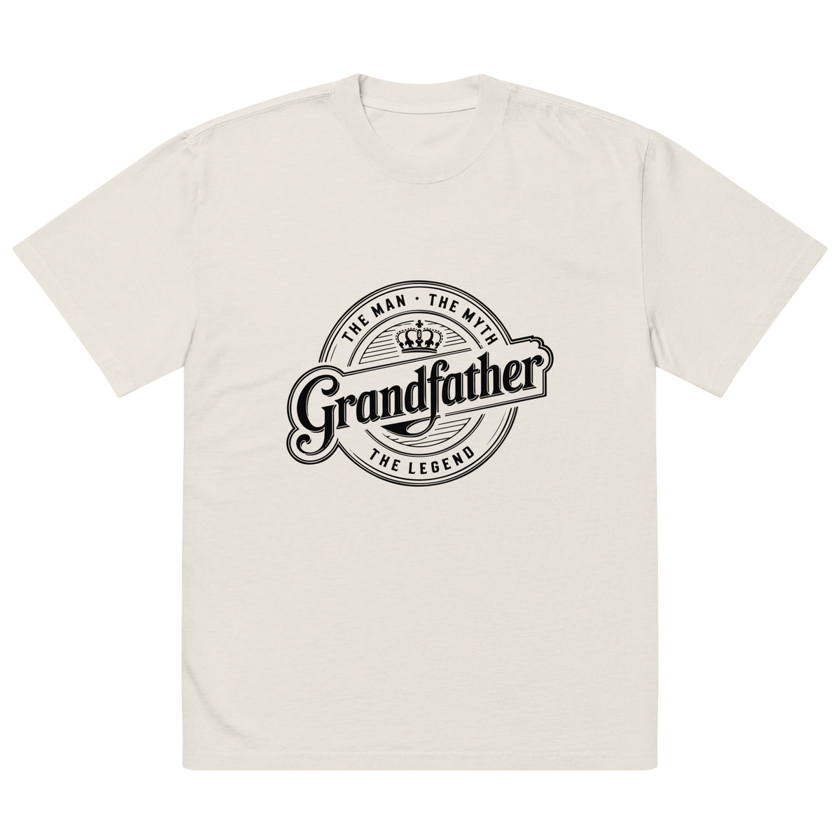 Grandpa: The Man, The Myth, The Legend – Classic Vintage Tee - Faded Bone - T-Shirt
