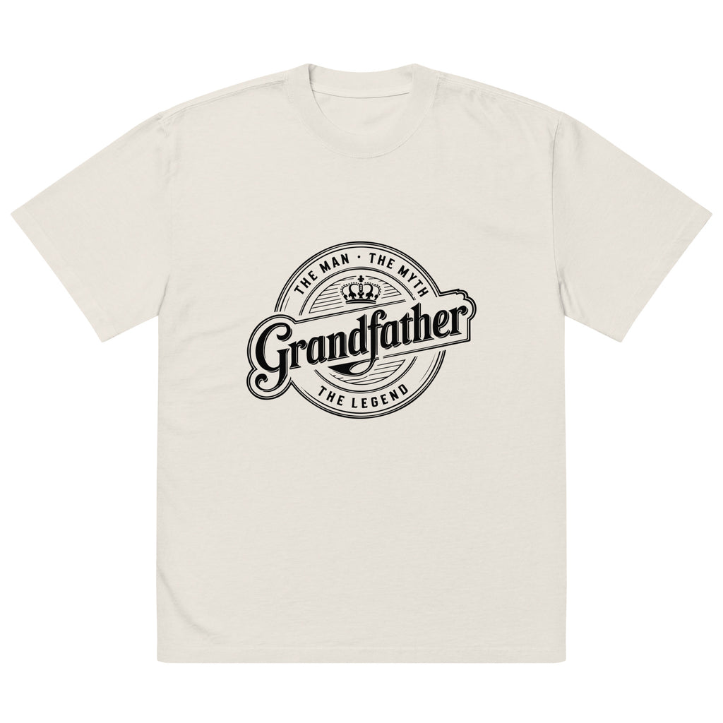 Grandpa: The Man, The Myth, The Legend – Classic Vintage Tee - Faded Bone - T-Shirt