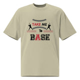 Baseball Dreams - Take Me to Base Oversized Tee - Faded Eucalyptus - T-shirts