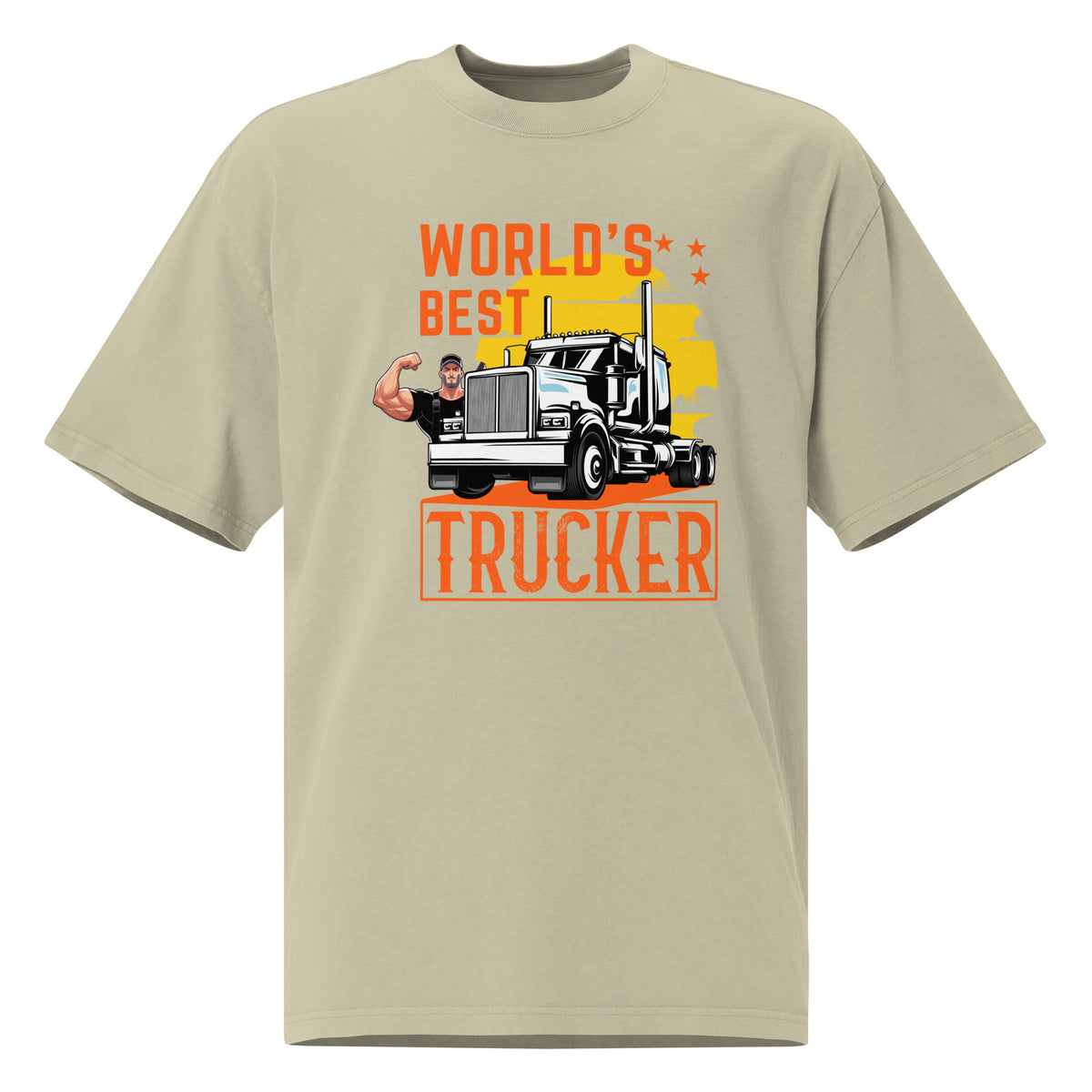 Ride with Pride - Celebrating the World's Best Trucker - Faded Eucalyptus - Print Material