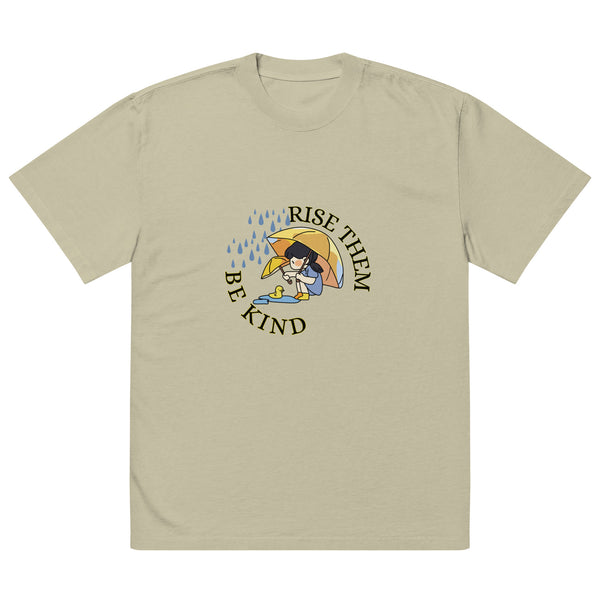 Umbrella of Empathy - Rise Them, Be Kind Shirt - Faded Eucalyptus - Print Material