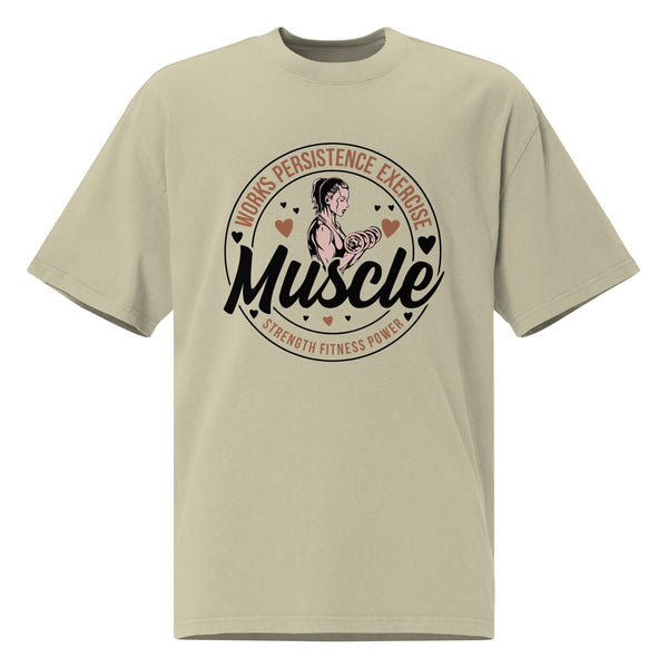 Muscle & Motivation - Fuel Your Workouts with our Strength & Style Tee - Faded Eucalyptus - T-shirts