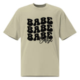 Babe Babe Babe - Unleash Confidence Oversized T-Shirt - Faded Eucalyptus - T-shirts