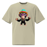 Happy Chimp - Fun and Festive T-Shirt - - T-shirts