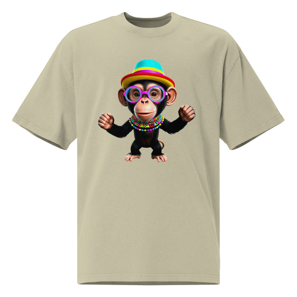 Happy Chimp - Fun and Festive T-Shirt - - T-shirts