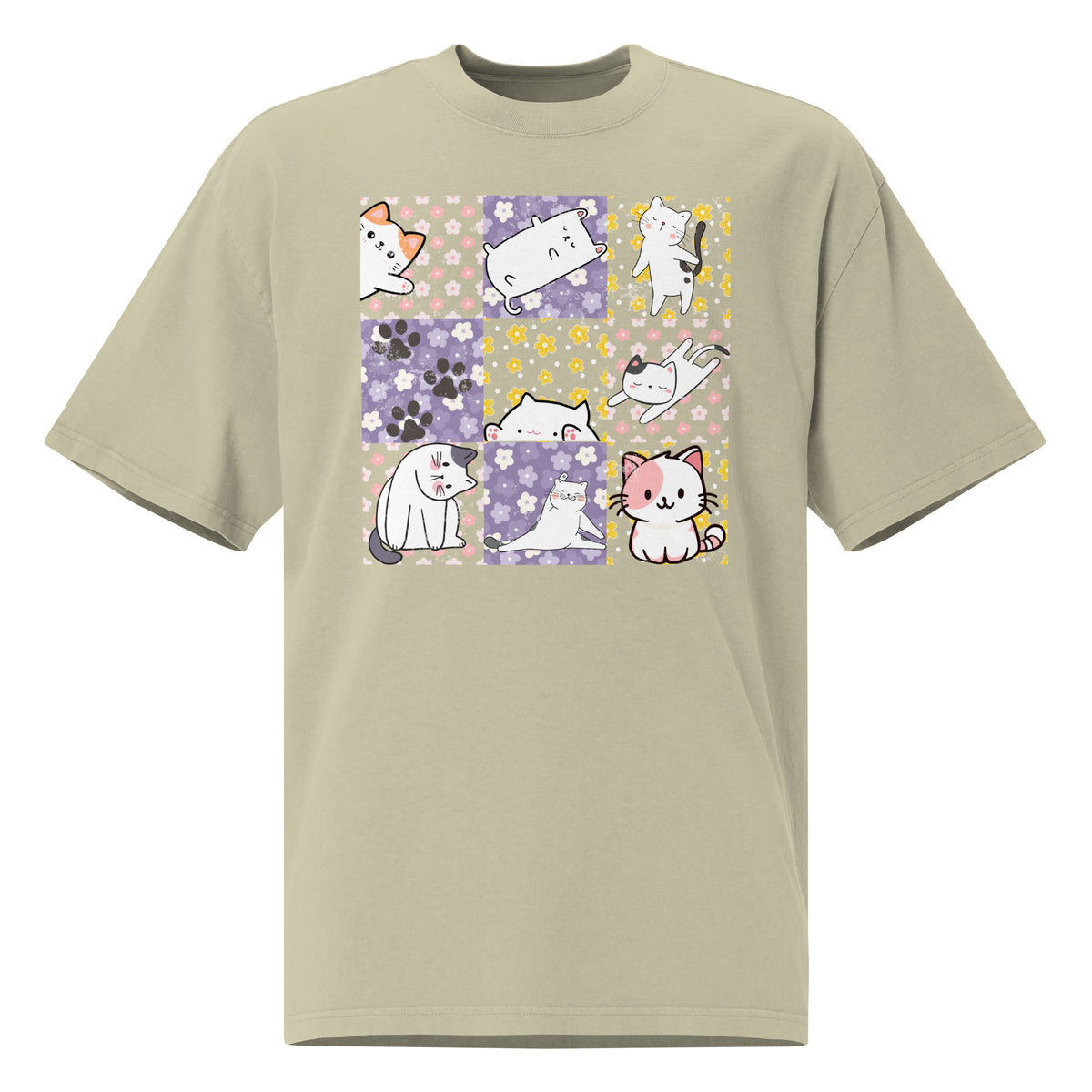 Playful Kittens - Floral Fantasy Tee - - T-shirts