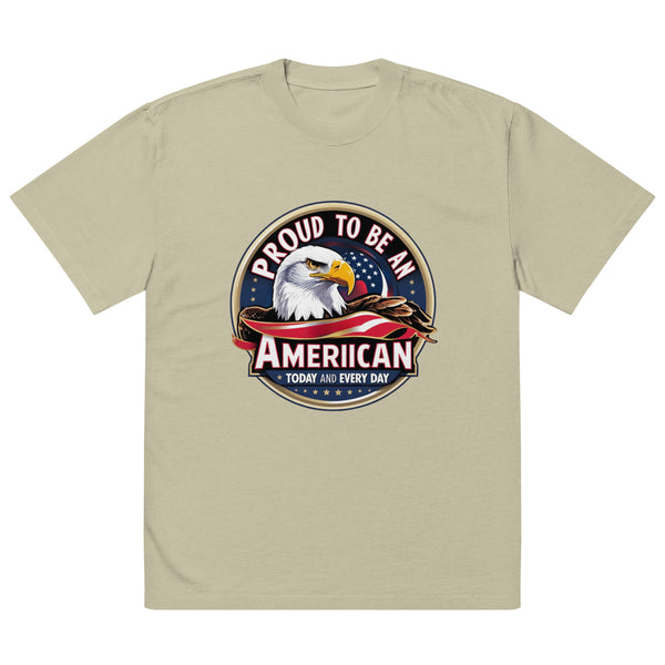 Bold Freedom Tee – Gift for Proud Americans - Faded Eucalyptus - T-Shirt