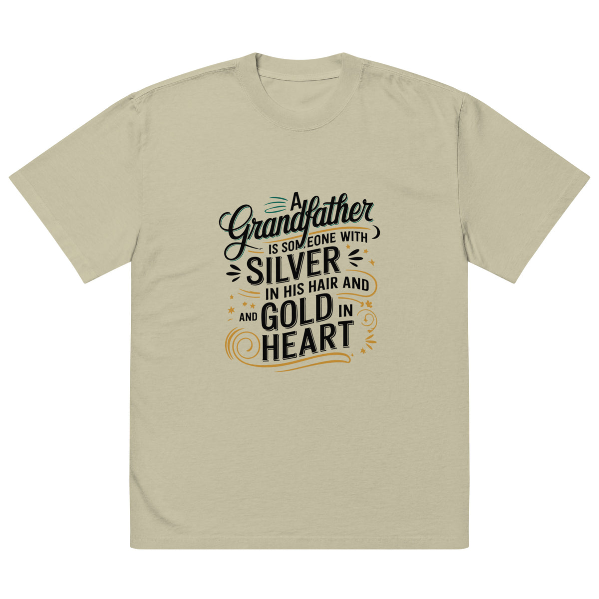 Elegant Tribute to Grandpa – Classic Comfort T-Shirt - Faded Eucalyptus - T-Shirt