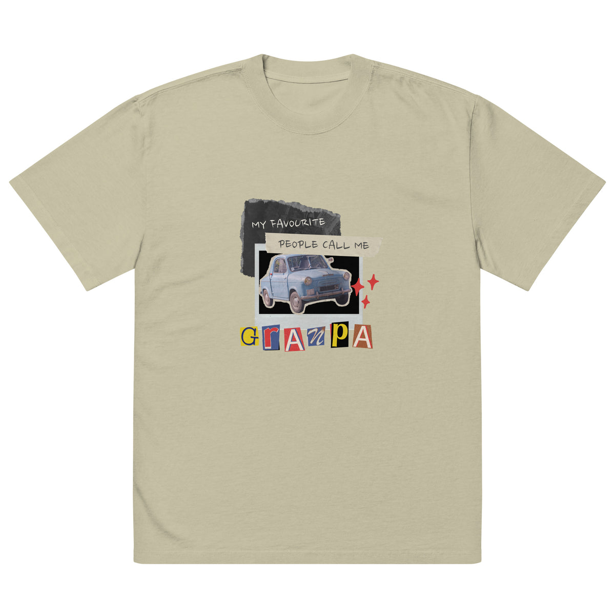 Grandpa’s Need for Speed – Vintage-Inspired Car Tee - Faded Eucalyptus - T-Shirt