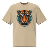 Powerful Presence - Vibrant Tiger Oversized Tee - - T-shirts