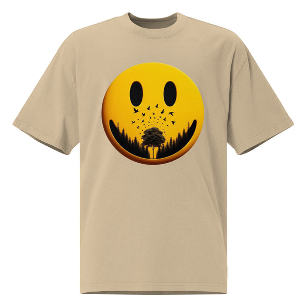 Eco Smiley - Forest and Birds Print - - T-shirts