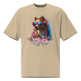 Chic Pup in Bloom - Vibrant Floral T-Shirt - - T-shirts