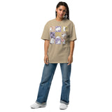 Playful Kittens - Floral Fantasy Tee - Faded Khaki - T-shirts