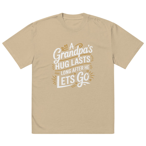 Forever in a Hug – Grandpa’s Love Faded Tee - Faded Khaki - T-Shirt