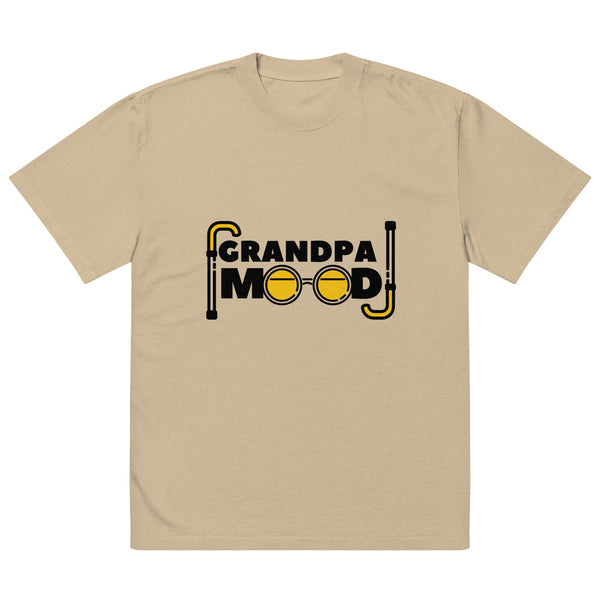 Too Cool to Care – Grandpa’s Smiley Face Tee - Faded Khaki - T-Shirt