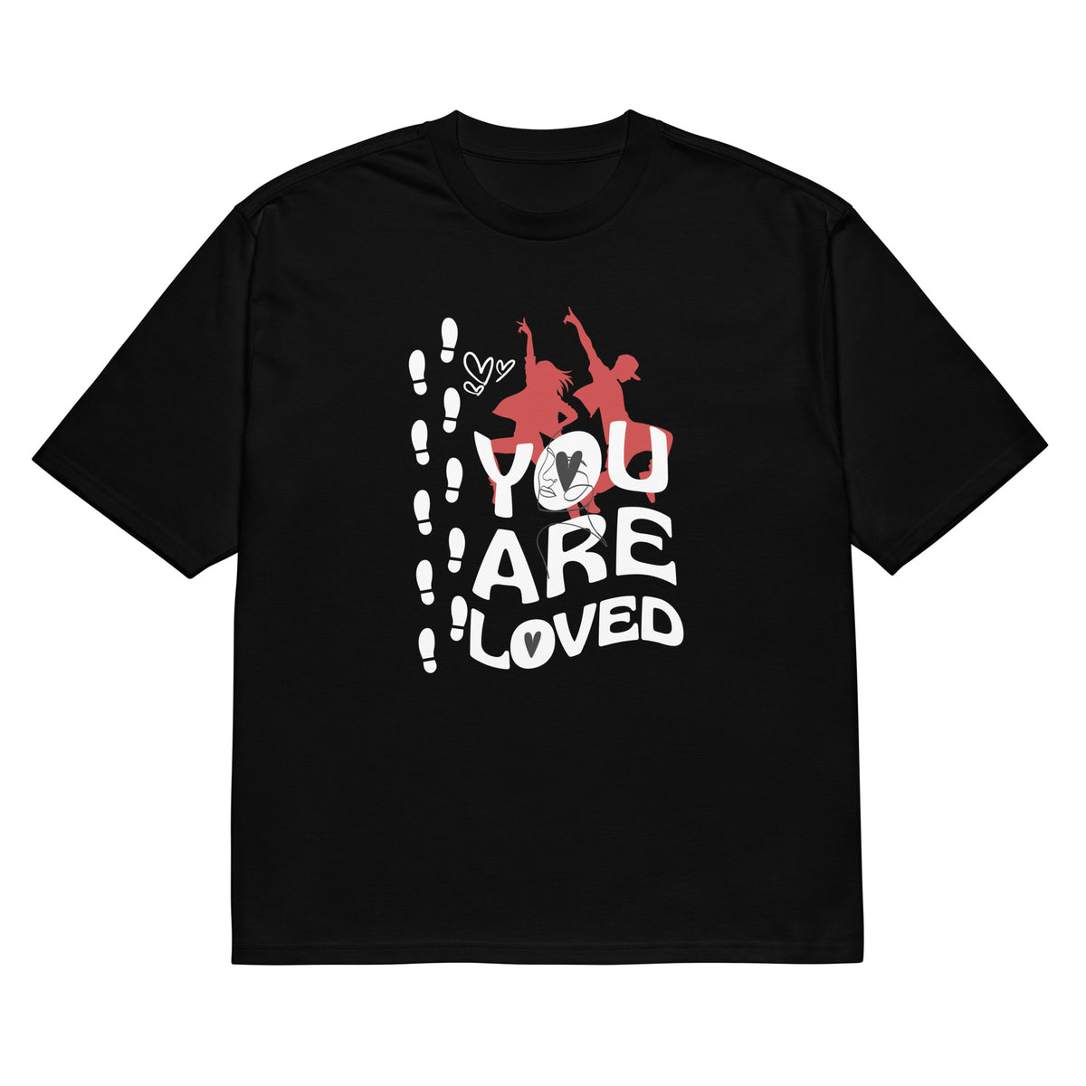 Oversized “You Are Loved” Tee for Friends - - T-Shirts
