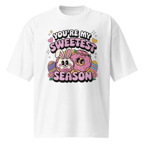 Sweet Bunny & Donut Love Oversized T-Shirt - 2XL - T-Shirts