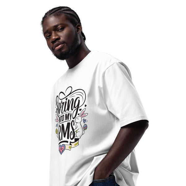 Heavyweight Streetwear Tee – Spring Into My Arms - - T-Shirts