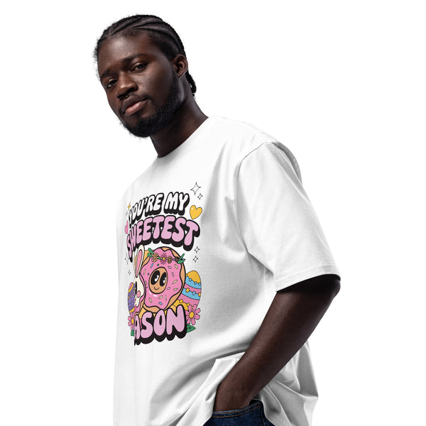 Sweet Bunny & Donut Love Oversized T-Shirt - - T-Shirts