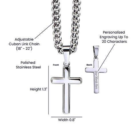 Christmas Faith – Cross Necklace for Husband - - Necklaces