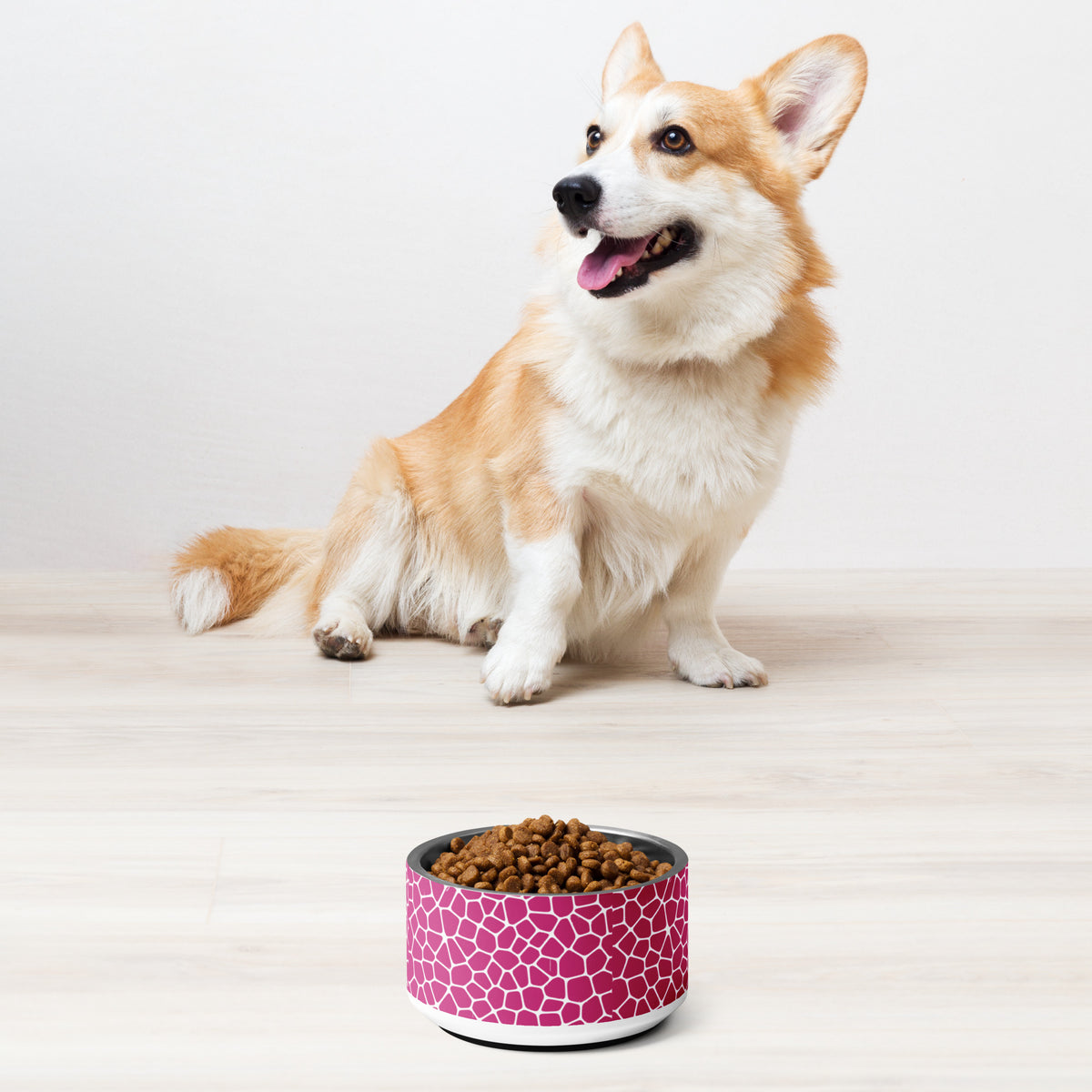 Tropical Treasures - Modern Dot Pattern Pet Bowl - -