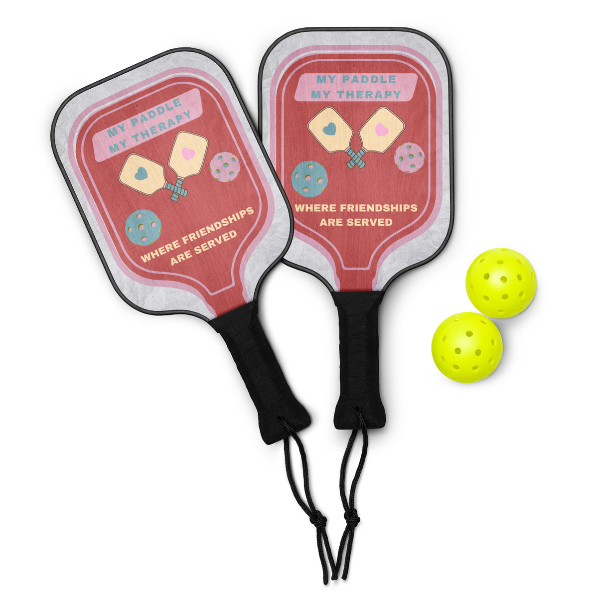 Pickleball Paddle Set for Therapy & Friendship - Default Title - Paddle Set
