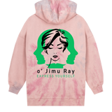 Bold Silhouettes - Artistic Hoodie - Pink tie dye women - Hoodies