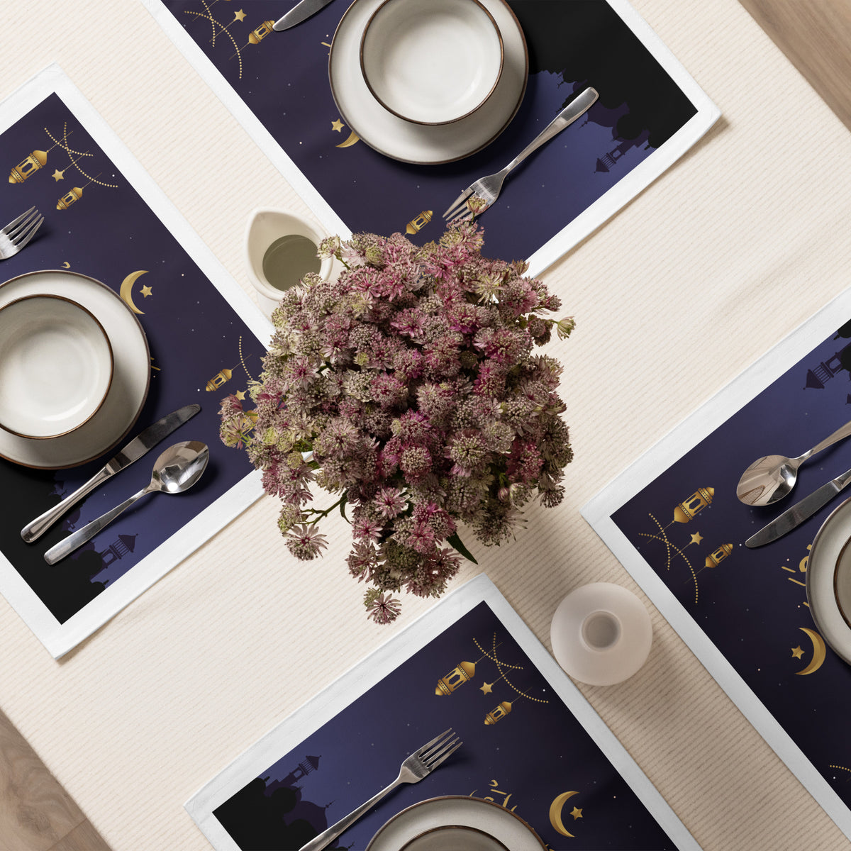 Ramadan Mubarak – Elegant Placemat Gift Set - Default Title - Placement Set