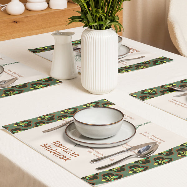 Gift Kindness – Islamic Floral Table Décor by Giftomory - Default Title - Placement Set