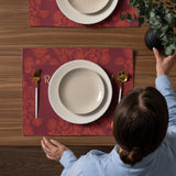 Sacred Elegance – Burgundy Ramadan Placemat Gift Set - Default Title - Placement Set
