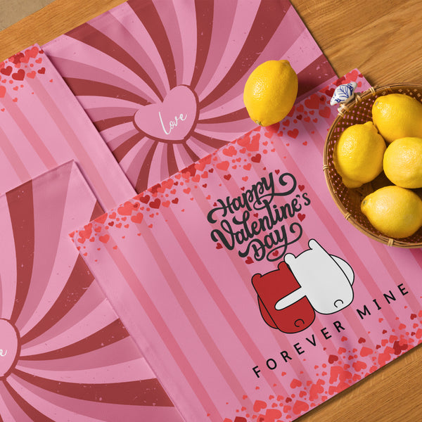 Forever Mine – Valentine’s Placemats Gift Set - - Placement Set