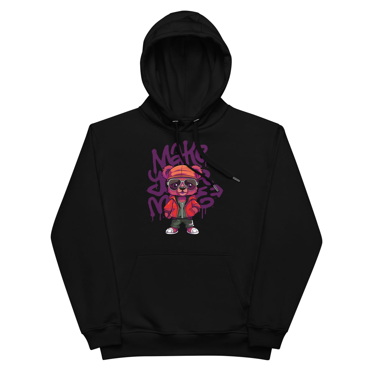 Graffiti Vibes - Make Your Move Bear Hoodie - - Hoodies