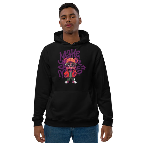 Graffiti Vibes - Make Your Move Bear Hoodie - Black - Hoodies