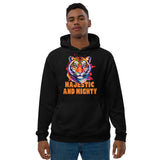 Majestic and Mighty - Bold Tiger Design Hoodie - Black - Hoodies