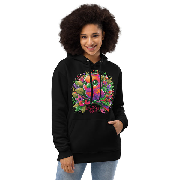 Take Flight - Bold Parrot Design for Dreamers - Black - Hoodies