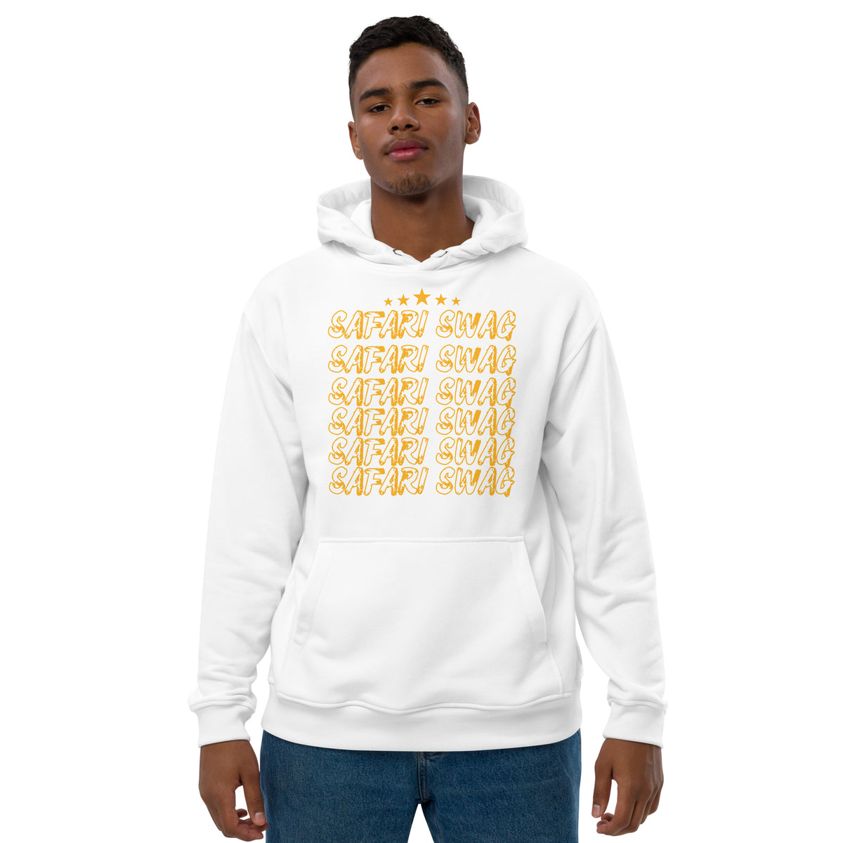 Safari Swag Giraffe - Adventure in Style - White - Hoodies