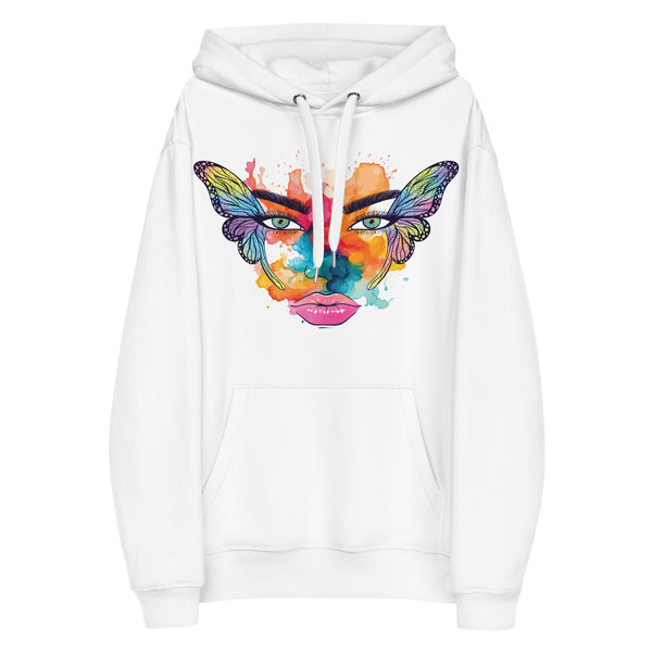 Ethereal Beauty - A Dance of Colors and Memories - White - Hoodies