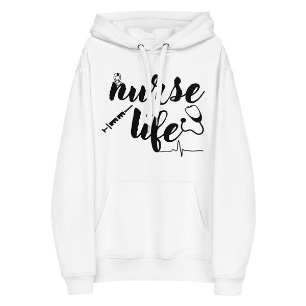 Care in Every Stitch - 'Nurse Life' Premium Eco Hoodie - - Hoodies