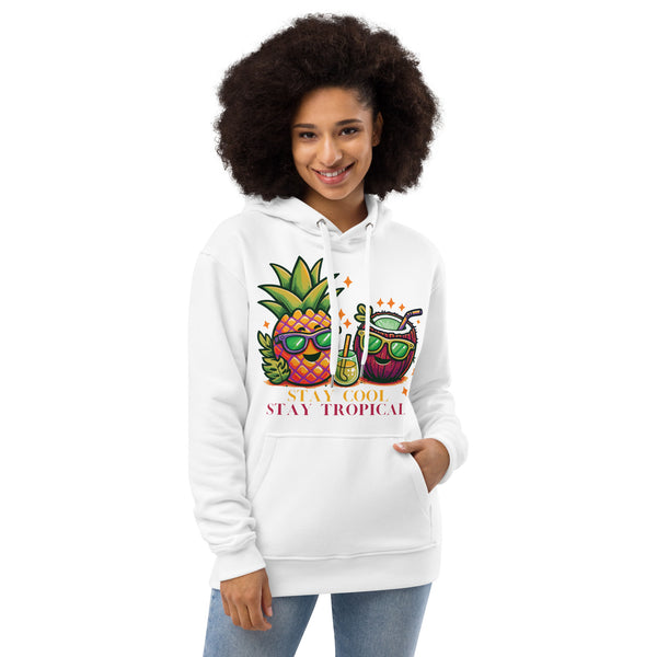 Sunny Days Ahead - Pineapple & Coconut Eco Hoodie - - Hoodies