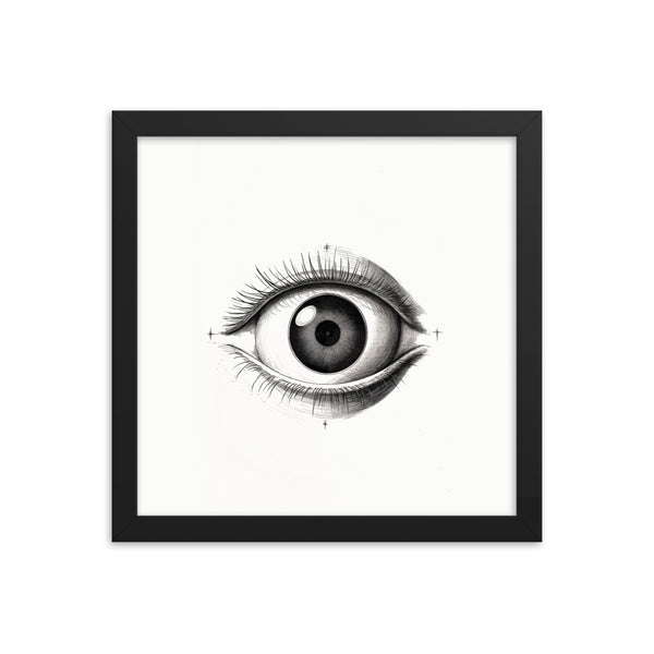 Visionary Moments - Framed Eye Art - Black 12″×12″ - Framed Posters