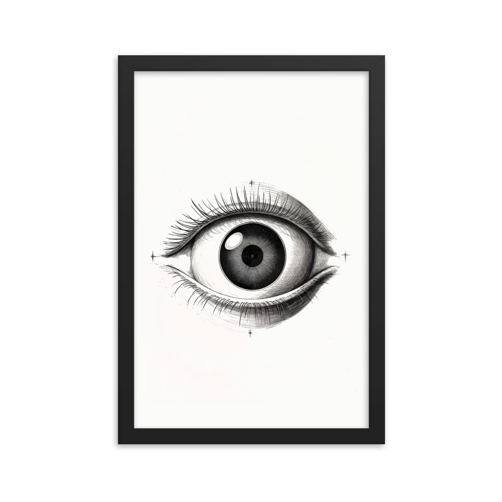 Visionary Moments - Framed Eye Art - Black 12″×18″ - Framed Posters